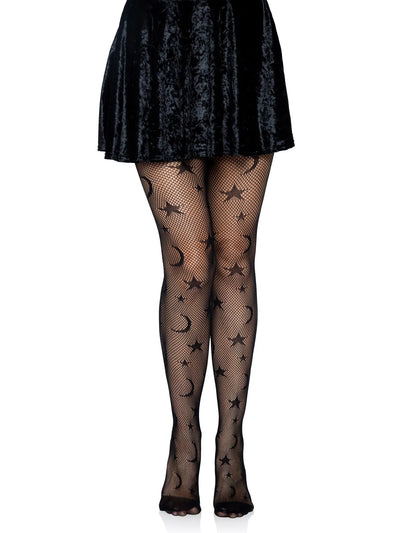 Celestial Fishnet Tights One Size