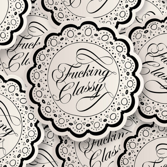 Sticker: Fucking Classy