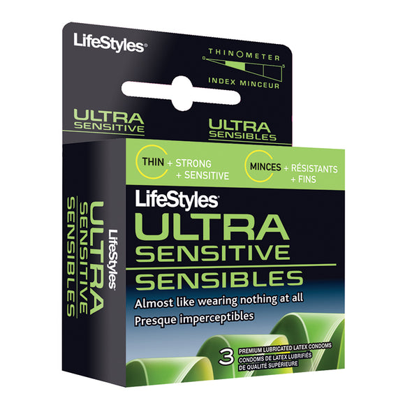 Condom: LifeStyles Ultra Sensitive 3pk
