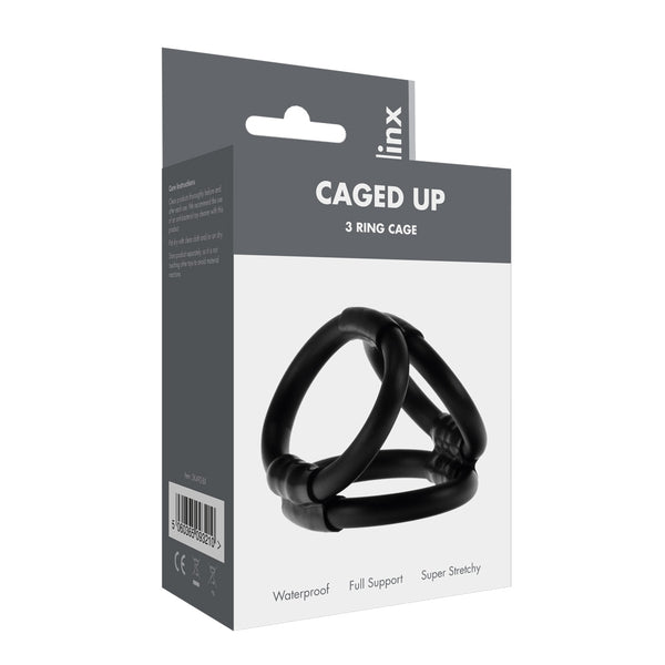 Linx Caged Up Cock & Ball Cage-Black
