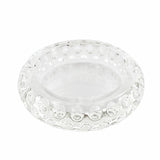 GLASS CRYSTAL ASHTRAY ROUND