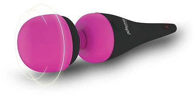 PalmPower Rechargeable Wand-Black/pink