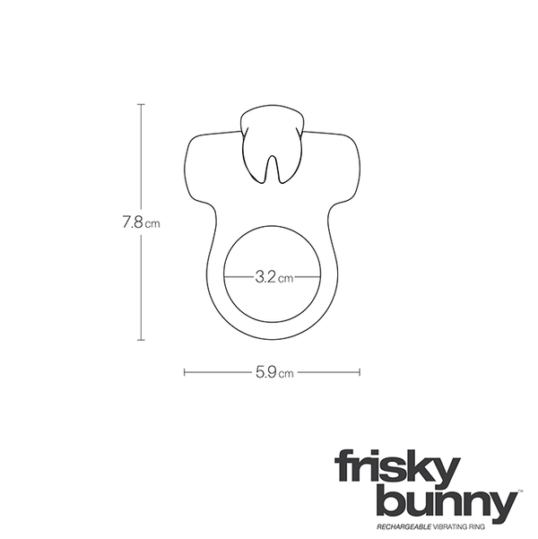 Frisky Bunny Rechargeable Ring-black