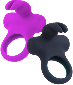 Frisky Bunny Rechargeable Ring-black
