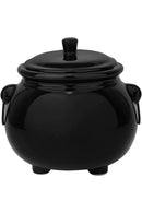 Cauldron Cookie Jar-Black