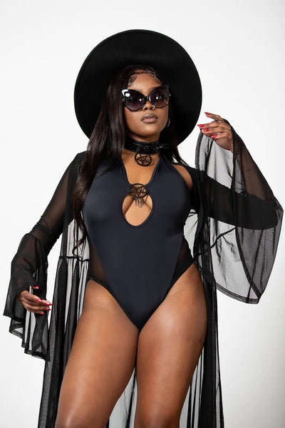 Swim: Dark Lyfe Swimsuit LG