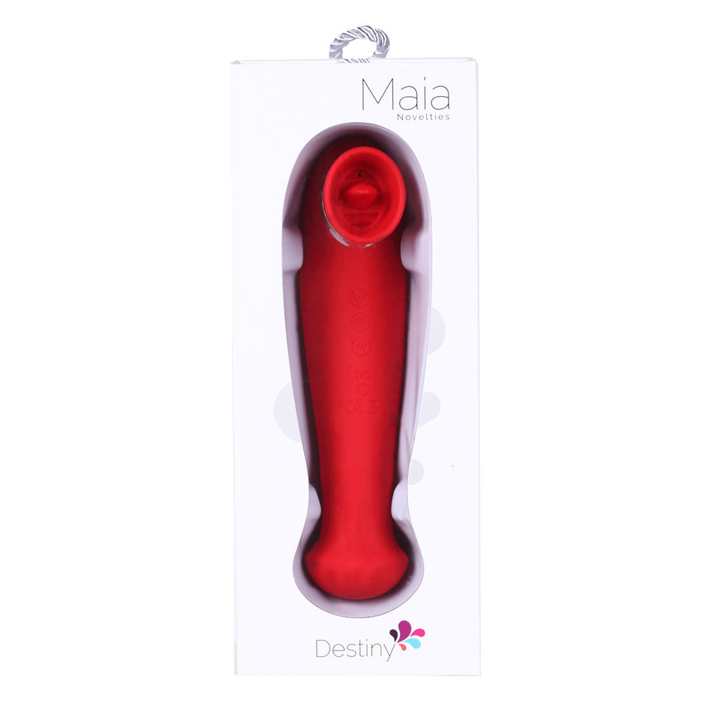 MAIA Destiny Sucking Clit Stimulator-Red