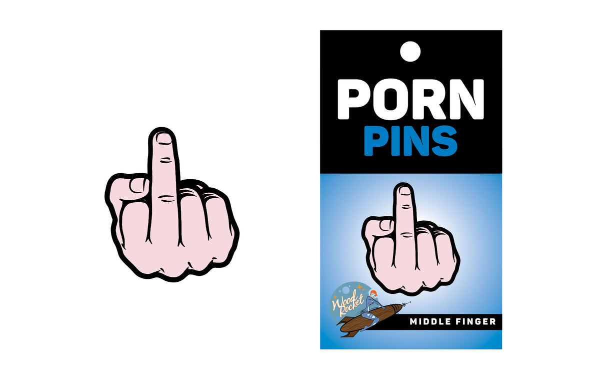 Pin: Middle Finger - Peach
