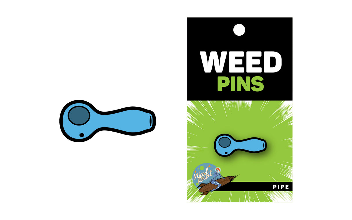 Pin: Pipe Weed - Blue