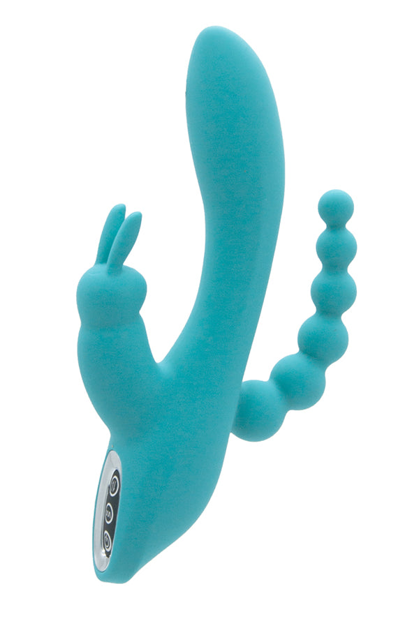 Extreme Pleasure Rechargeable Rabbit-Turquoise