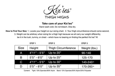 Thi Hi: Lois Sheer Black with Seam Size D