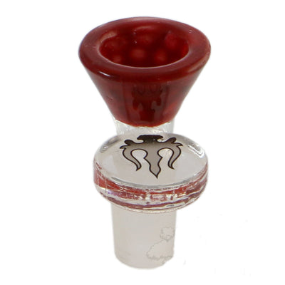 Bowl: Hydros 14mm Honeycomb Funnel Bowl-Red