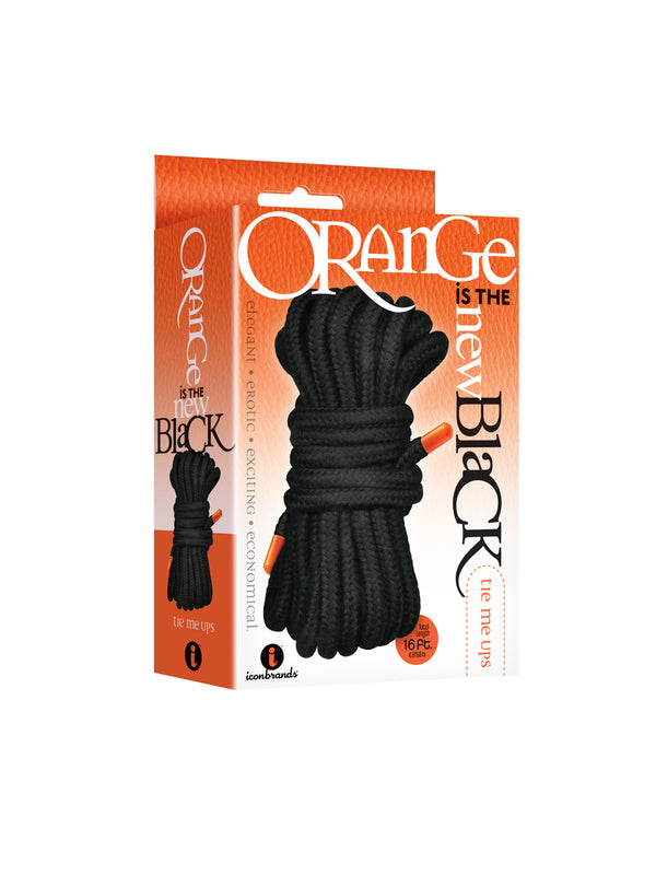 Orange is the New Black Tie Me Ups-16ft Black