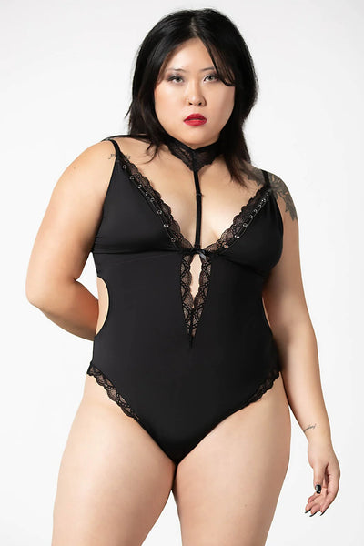 Lorelei Bodysuit-Black 4XL