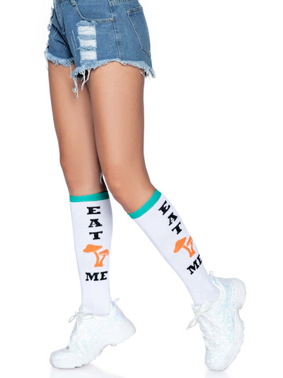 Eat Me Knee High Socks- One Size