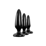 Renegade Pleasure Plugs 3pc Black