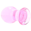 Crystal Glass Small Plug-Pink