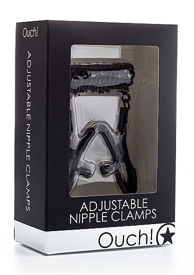 Ouch Nipple Clamps Adjustable-Black