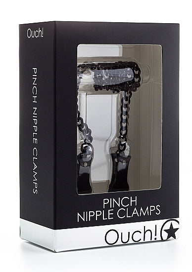 Ouch Nipple Clamps Pinch-Black – Adult Source