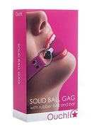 Ouch Gag Solid Ball-Pink