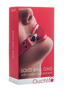 Ouch Gag Solid Ball-Red
