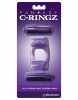 CRingz Duo Vibrating Super Ring - Purple