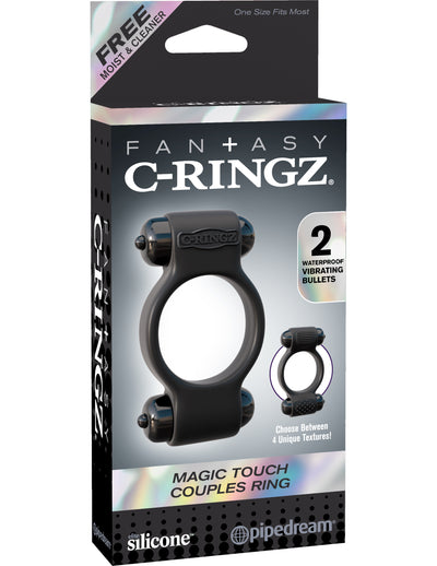 CRingz Magic Touch Couple Ring Black
