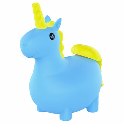 Bong: Silicone Unicorn-Blue