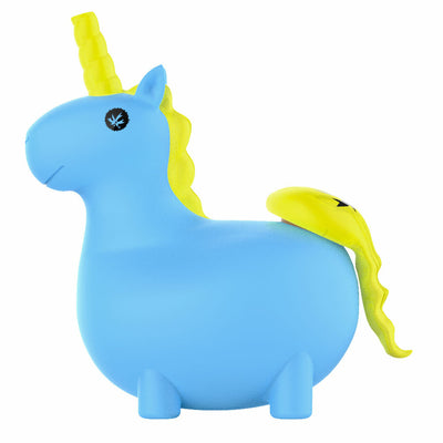 Bong: Silicone Unicorn-Blue