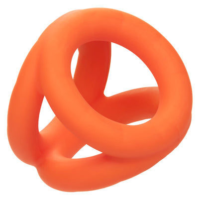 Alpha Liquid Silicone Tri Ring-Orange
