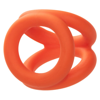 Alpha Liquid Silicone Tri Ring-Orange