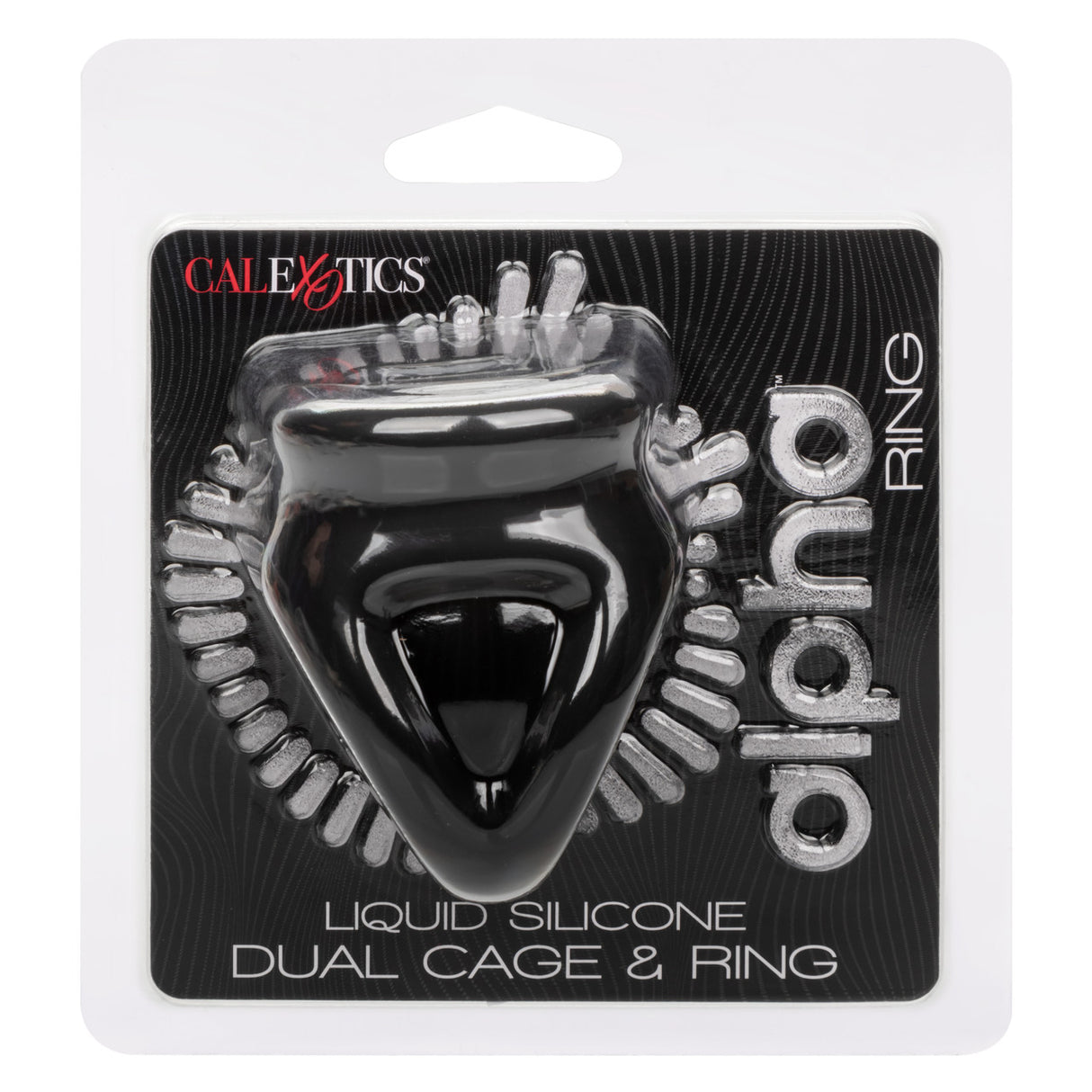 Alpha Liquid Silicone Dual Ring-Black