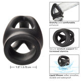 Alpha Liquid Silicone Dual Ring-Black