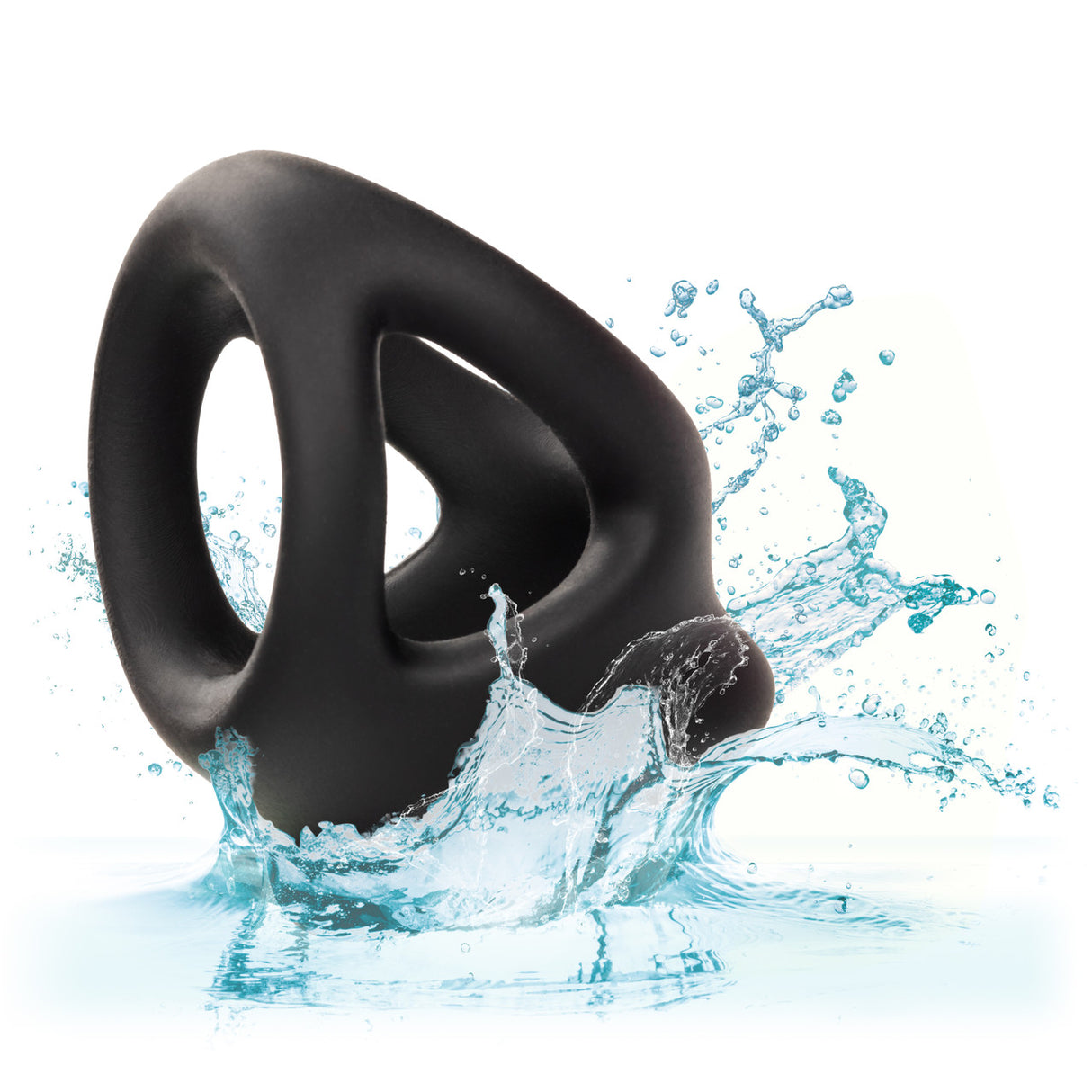 Alpha Liquid Silicone Dual Ring-Black