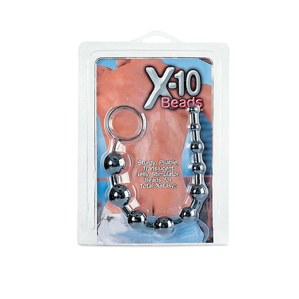 X-10 Anal Beads, Black