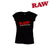 Shirt: Raw Black V-Neck -Medium