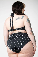 Swim: Skulls 2PC Black-3X