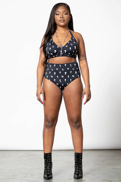 Swim: Skulls 2PC Black-XXL