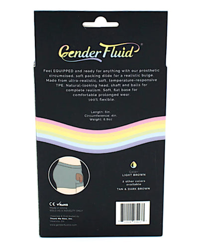 Gender Fluid Soft Packer 5"-Light Brown
