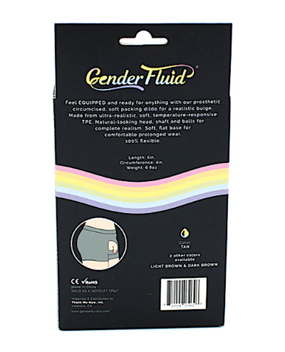 Gender Fluid Soft Packer 5"-Tan
