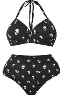 Swim: Skulls 2PC Black-3X