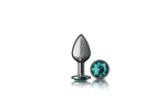 Cheeky Charms-Gunmetal Round Turquoise Medium