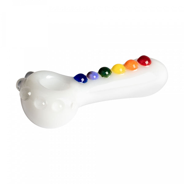 Pipe: White with Rainbow Gumdrops