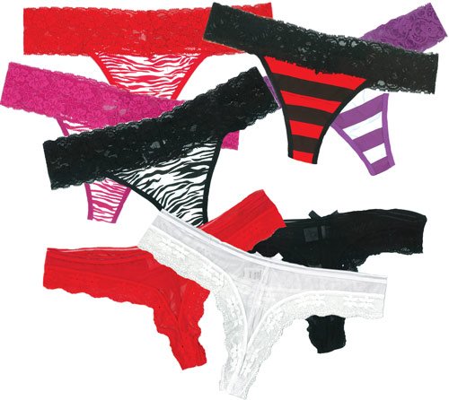 Assorted T-Back Panties