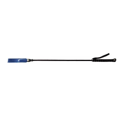 Rouge Leather Riding Crop-Blue