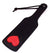 Rouge Leather Paddle with Red Heart