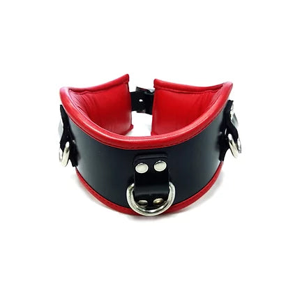 Rouge Leather Posture Collar-Black/Red