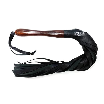 Rouge Wood Handle Flogger-Black