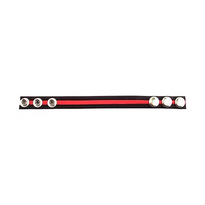 Rouge Leather CockStrap-Black/Red