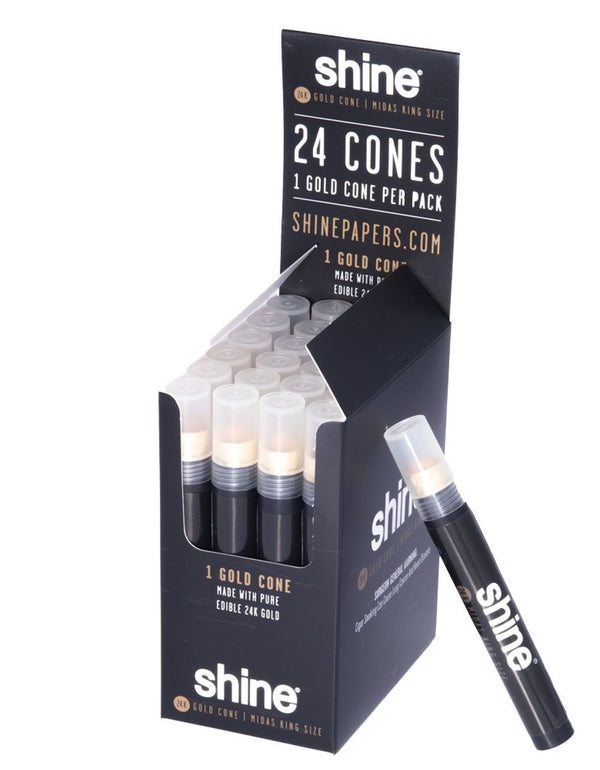 Paper: Shine King Sized 24k Gold Cone - Single